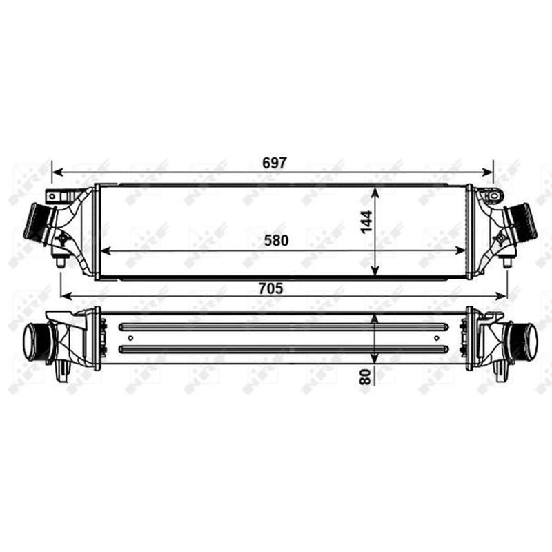 NRF Intercooler (Charge Air Cooler) 30235