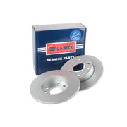 Borg & Beck 2 x Solid Rear Brake Discs BBD4384