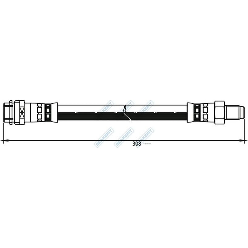Apec Brake Hydraulic Hose Line Rear BHO4055