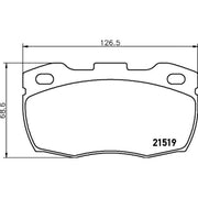 DON Front Brake Pad Set PCP2166