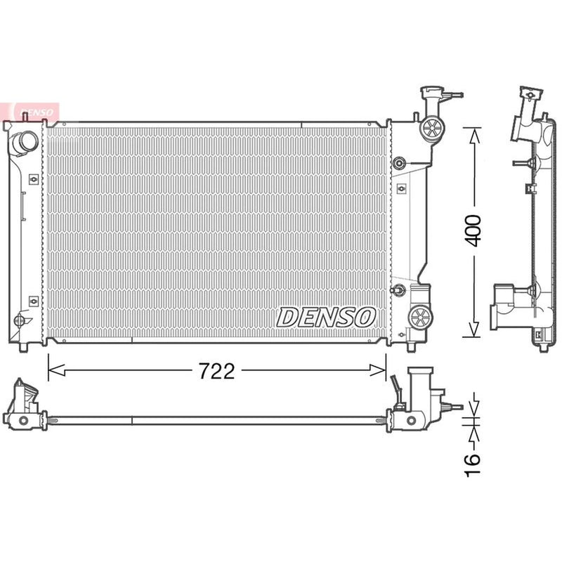Denso Engine Radiator DRM50098