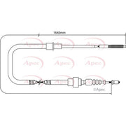 Apec Handbrake Cable Left Rear CAB1532