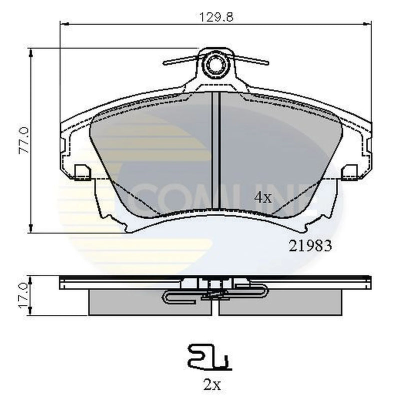 Comline Front Brake Pad Set CBP3813