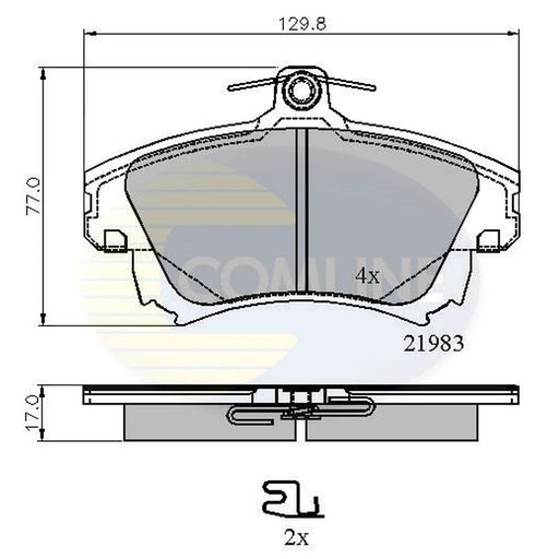 Comline Front Brake Pad Set CBP3813