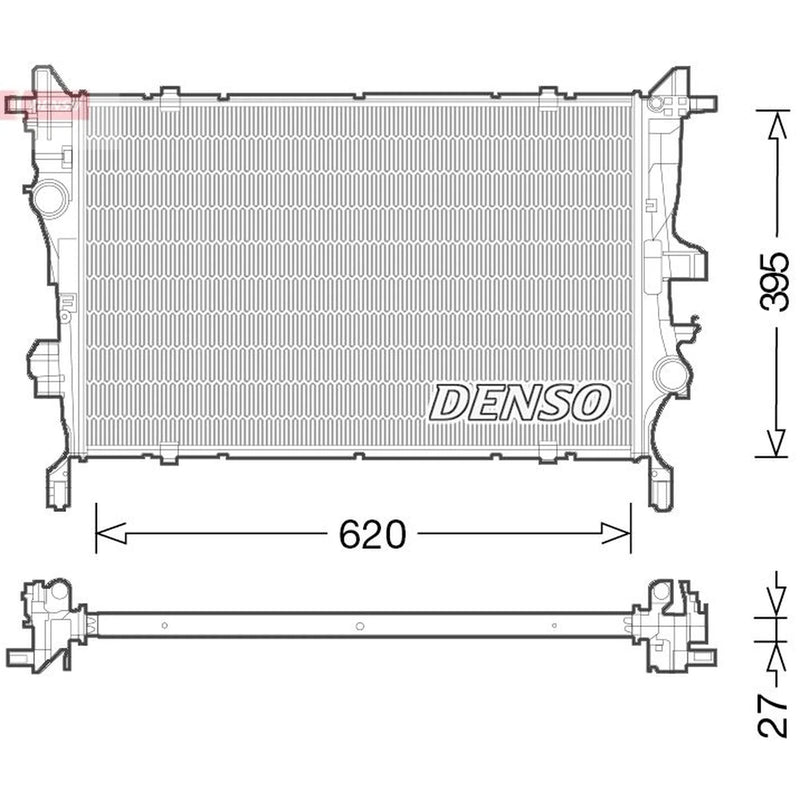 Denso Engine Radiator DRM09045