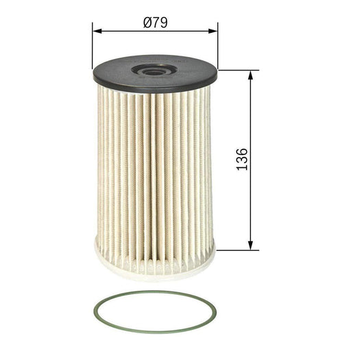 Bosch Car Fuel Filter N0008 Fits Vw Tiguan Tdi|Tdi Bluemotion - 2.0 - 07-18 1457 Bosch  - Town Parts