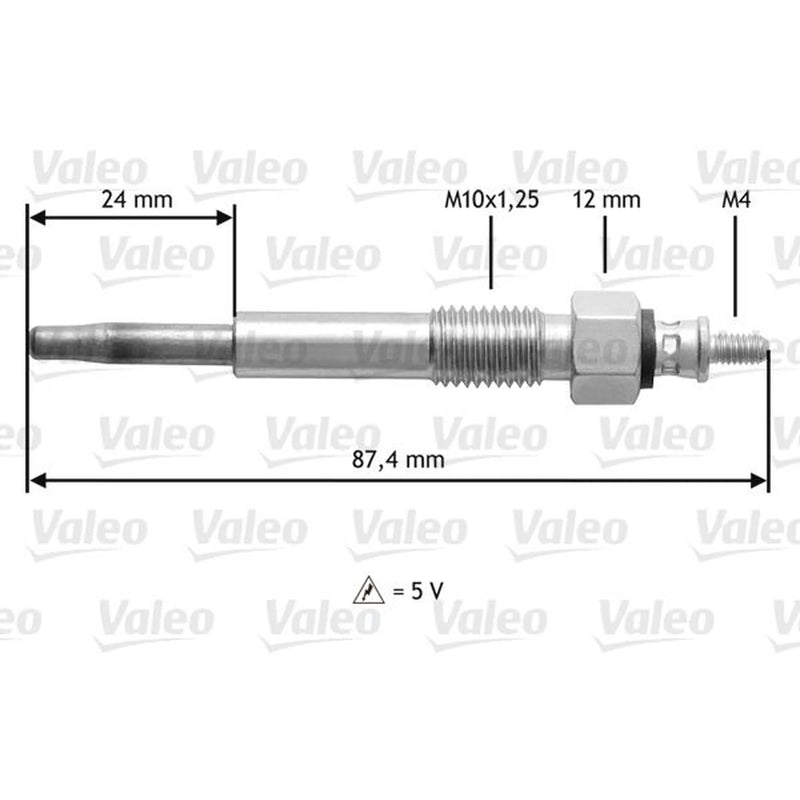 Valeo Diesel Engine Glow Plug 345176