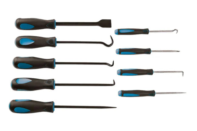 Laser Tools Pick Hook and Scraper Set 9pc - PL