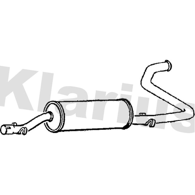 Klarius Box With Tail Pipe Rear TB40G
