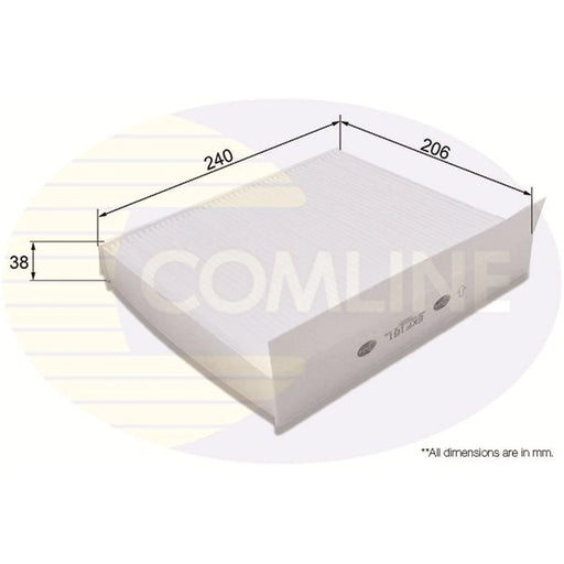 Comline Cabin Air Filter (Pollen Filter) EKF161