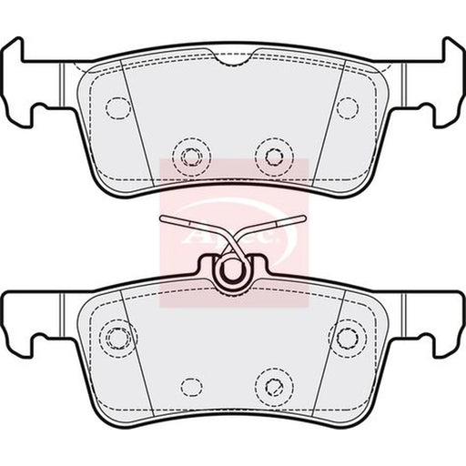 Apec Rear Brake Pad Set PAD2204