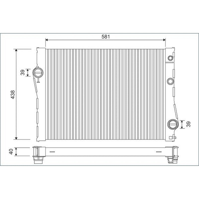 Valeo Engine Radiator 701118
