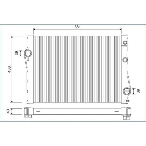 Valeo Engine Radiator 701118