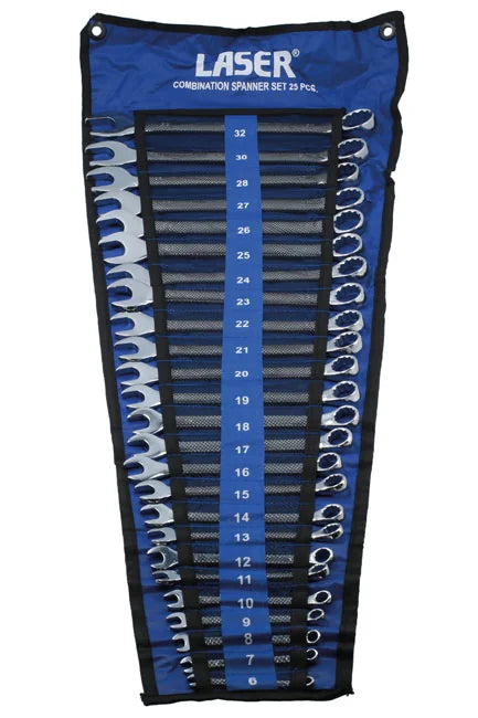 Laser Tools Combination Spanner Set 6 - 32mm 25pc - PL