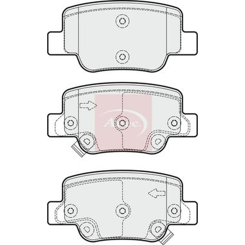 Apec Rear Brake Pad Set PAD1799