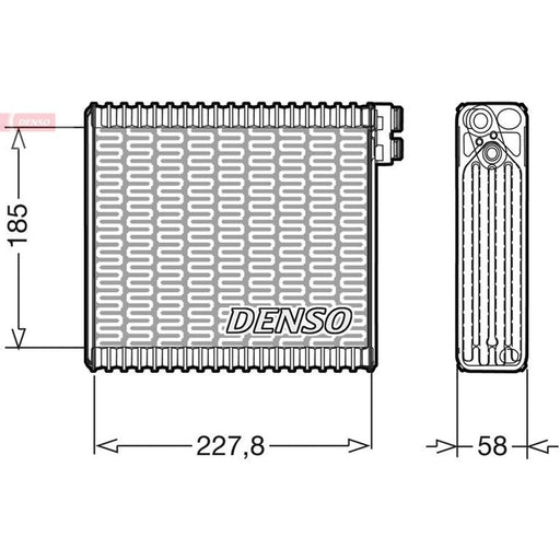 Denso Air Conditioning Evaporator DEV09011