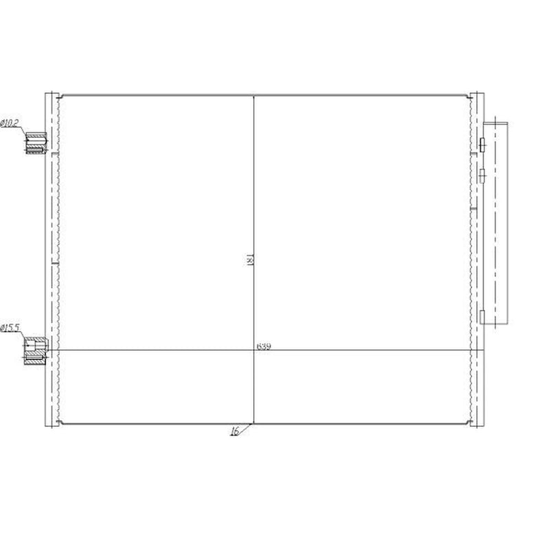 NRF Air Conditioning Condenser 350458