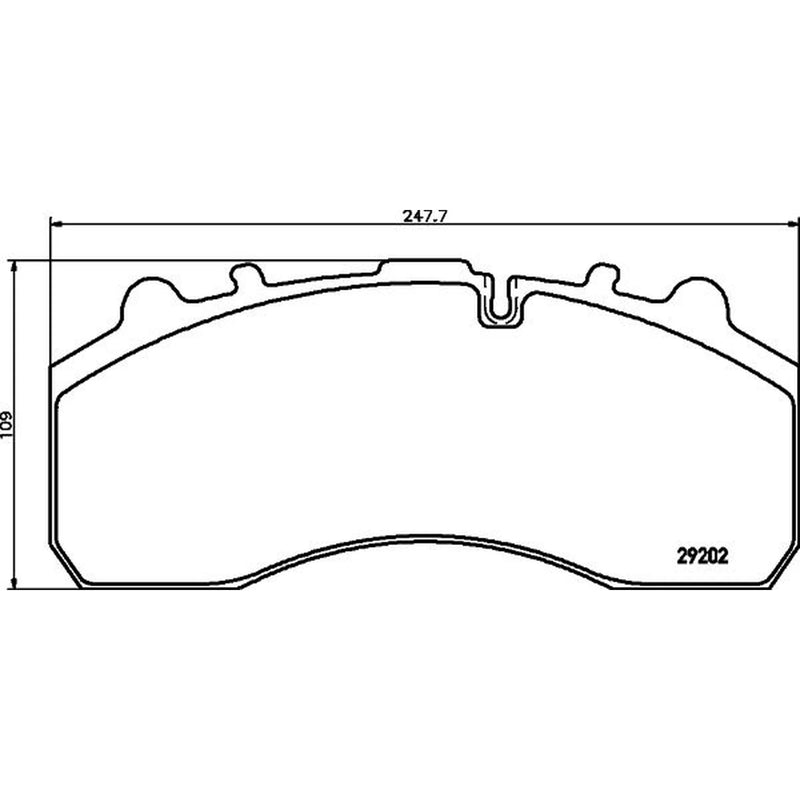 DON Front Brake Pad Set CVP020K