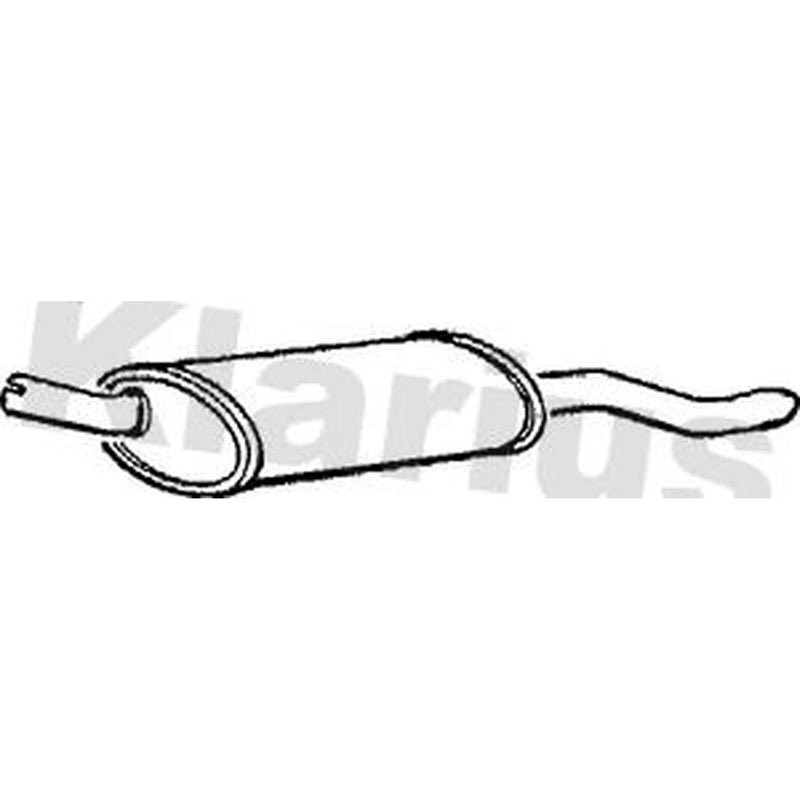 Klarius Box With Tail Pipe Rear GM153C