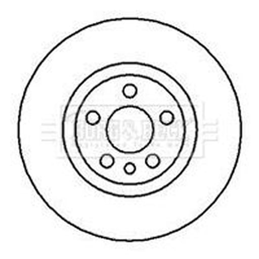 Borg & Beck 2 x Vented Front Brake Discs BBD5095