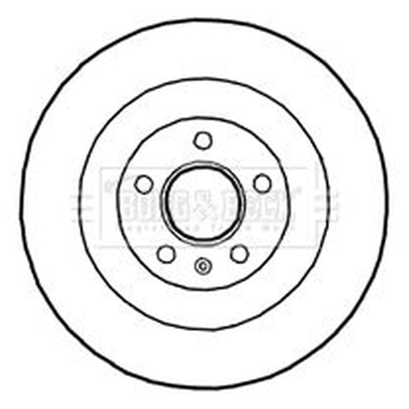 Borg & Beck 2 x Vented Rear Brake Discs BBD4690
