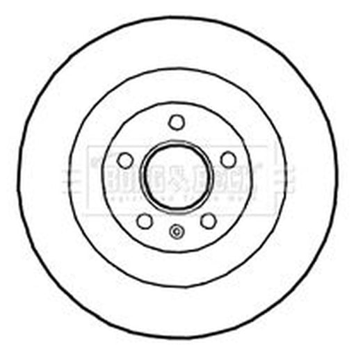 Borg & Beck 2 x Vented Rear Brake Discs BBD4690