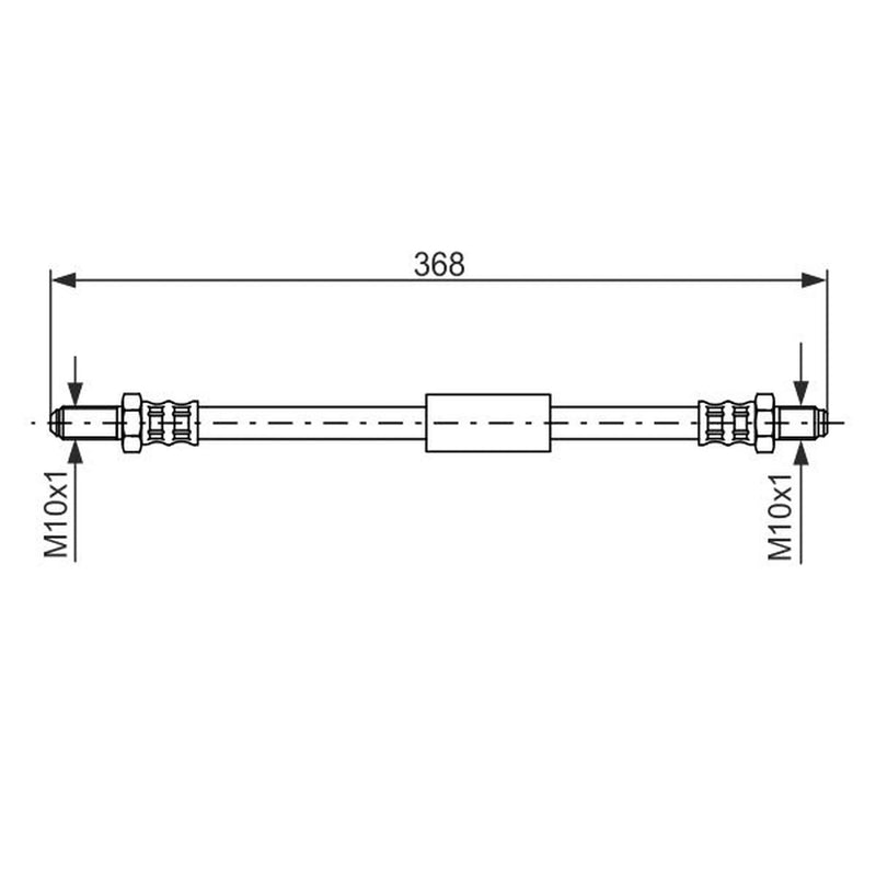 Bosch Brake Hydraulic Hose Line Rear 1 987 476 419