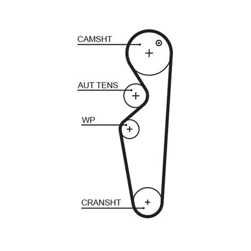 Gates Timing Belt Cambelt 99 Teeth T283