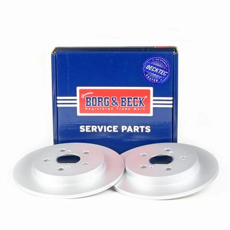 Borg & Beck 2 x Solid Rear Brake Discs BBD5173