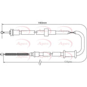 Apec Handbrake Cable Left Rear CAB1116