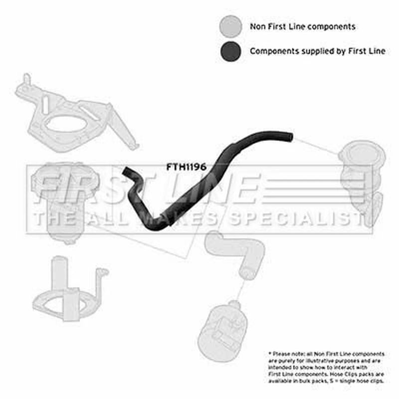 First Line Intercooler Turbo Charge Air Hose FTH1196