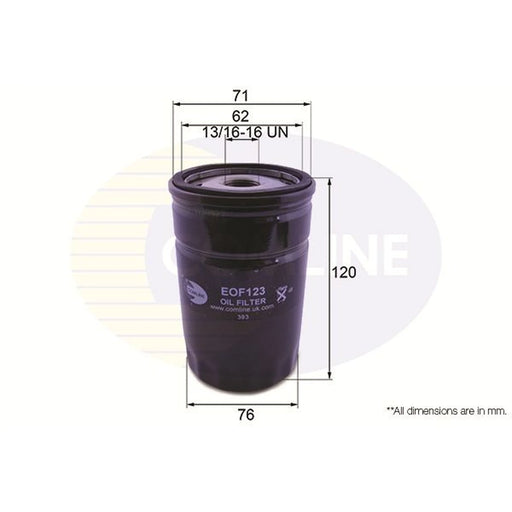 Comline Engine Oil Filter EOF123