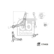 Febi Control/Trailing Arm Front Left 179408
