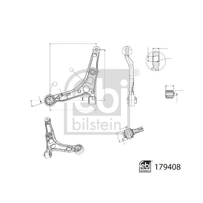 Febi Control/Trailing Arm Front Left 179408