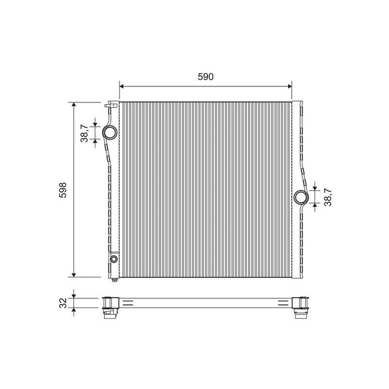 Valeo Engine Radiator 701450