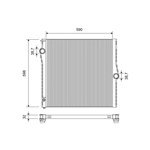 Valeo Engine Radiator 701450