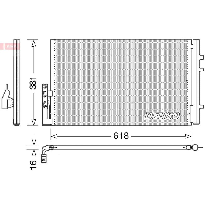 Denso Air Conditioning Condenser DCN05014