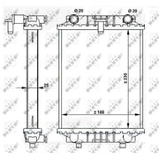 NRF Engine Radiator Left 59183
