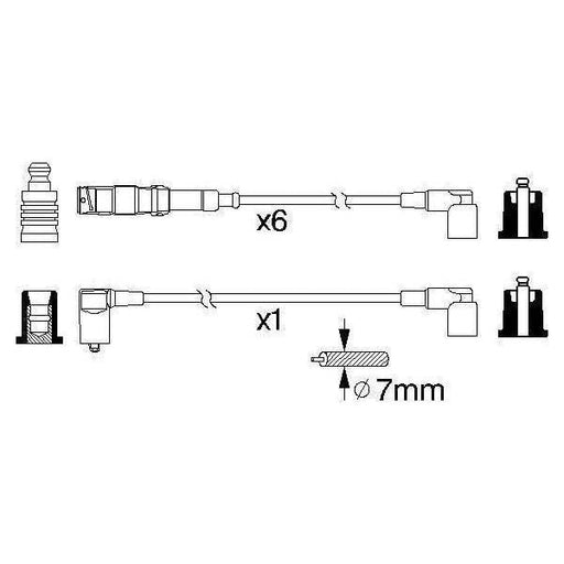 Genuine Bosch Ignition Lead B332 Fits Mercedes-Benz 190 E - 2.6 - 86-89 09863563 Bosch  - Town Parts