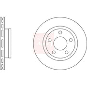 Apec 2 x Vented Rear Brake Discs DSK2793