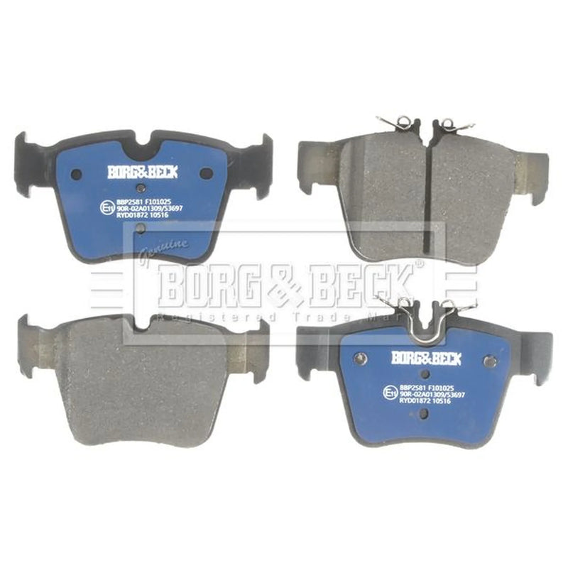 Borg & Beck 4 x Rear Brake Pad Set BBP2581