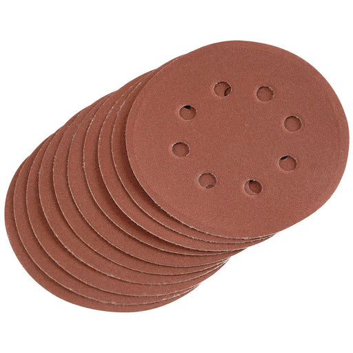 Draper Hook and Loop Sanding Discs 125mm 240 Grit Pack of 10