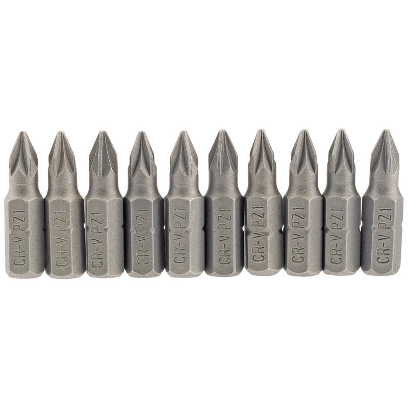 Draper PZ Type Insert Bit 1/4" Hex Long (Pack of 10)