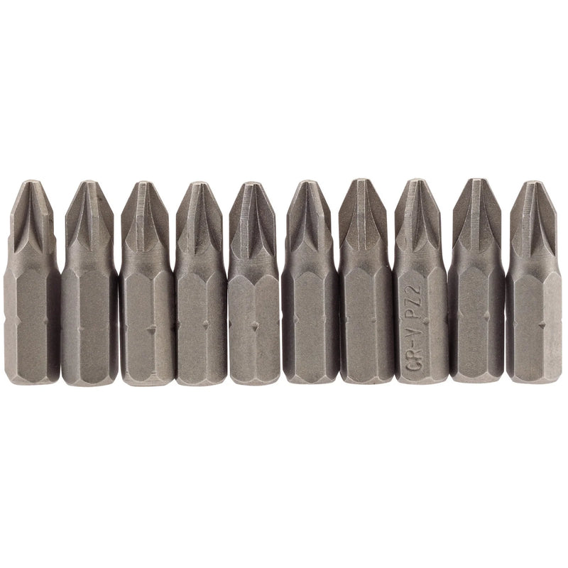 Draper PZ Type Insert Bit 1/4" Hex Long (Pack of 10)