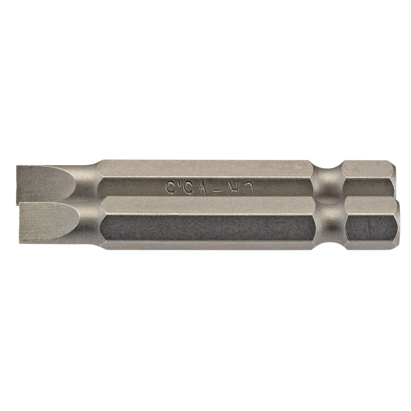 Draper Plain Slot Insert Bit, 1/4" Hex, 50mm Long - Pack of 2
