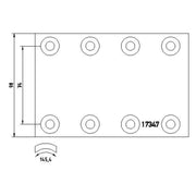 Textar Textar Cv Brake Lining Set 1734703 0309212510 1734703