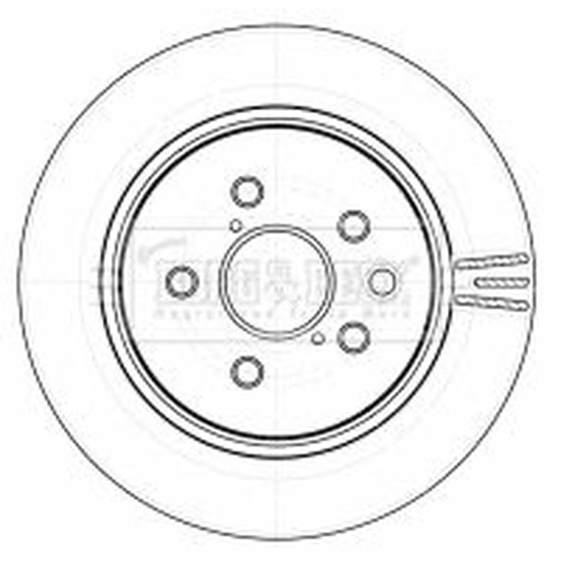 Borg & Beck 2 x Vented Rear Brake Discs BBD4535