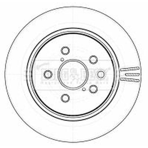 Borg & Beck 2 x Vented Rear Brake Discs BBD4535