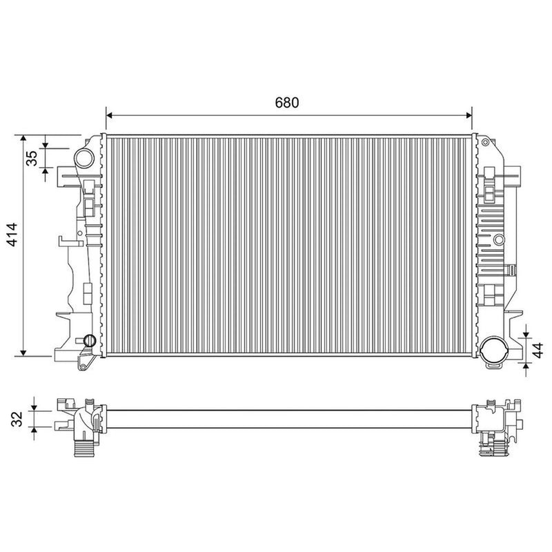 Valeo Engine Radiator 701475