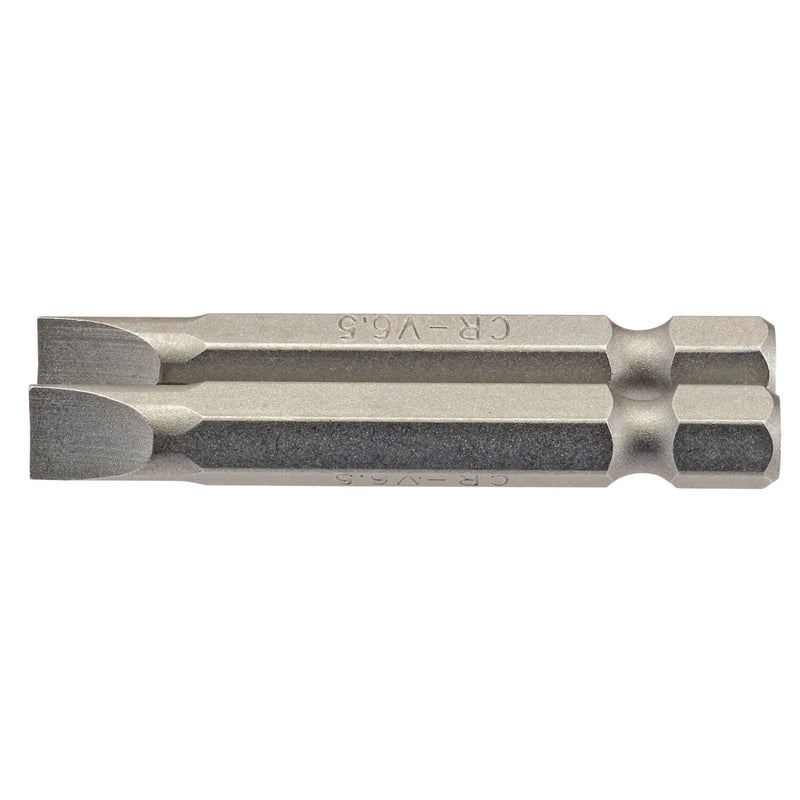 Draper Plain Slot Insert Bit, 1/4" Hex, 50mm Long - Pack of 2